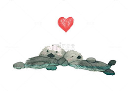 卡通水獭