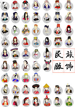 五十六个民族服饰