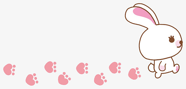 可爱的小兔子png人类的足迹图标png动物爪印图标png黑色鞋底脚印png