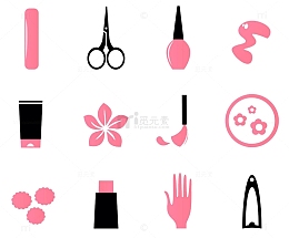 美甲用具装饰图标PNG