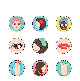 女生化妆小图标