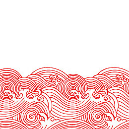 红色祥云底纹背景