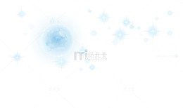 冬日蓝色梦幻月亮夜空