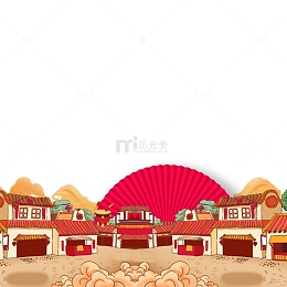 春节小院子素材下载
