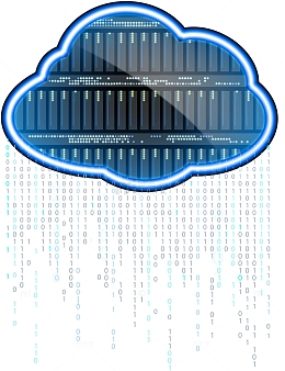 矢量科技云与大数据装饰图案