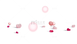 214情人节缤纷糖果背景