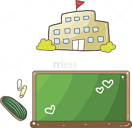 学校和黑板