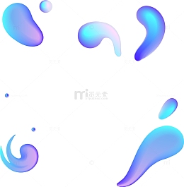 简约梦幻流体渐变装饰图案