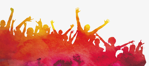 欢呼的人免抠素材免费下载_觅元素51yuansu.com