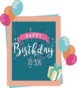 气球束装饰生日快乐