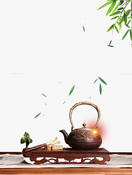 psdpng茶具茶文化古风海报背景(1920x794)png茶道文化茶壶(3388x3543)