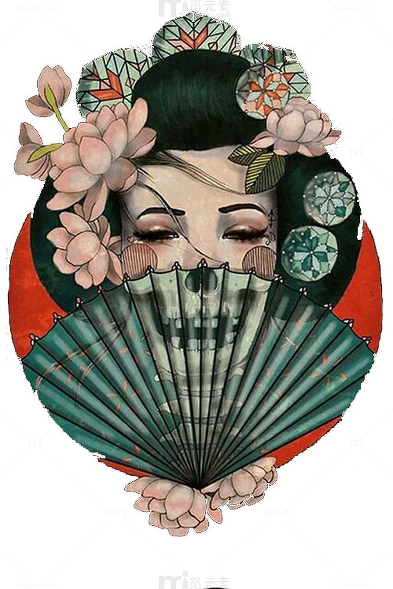日本艺伎脸