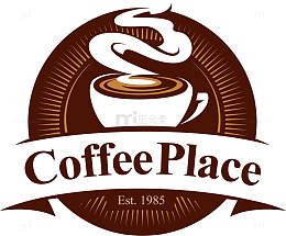 矢量手绘咖啡LOGO