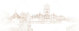 古建筑风景简笔画