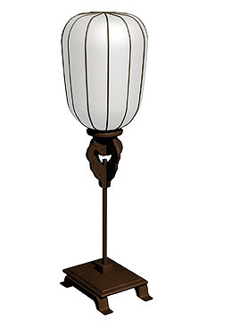 古风纸糊装饰落地灯