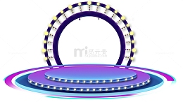 618狂欢节电商舞台装饰背景