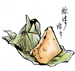 水彩粽子