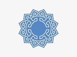 矢量蒙古包花纹