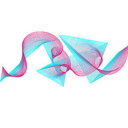 炫彩科技装饰动感线条装饰图