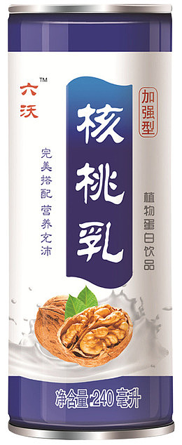 植物蛋白饮料牛奶核桃露灌装效果