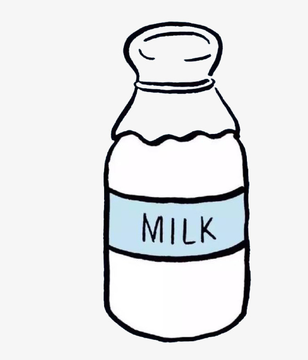 瓶装牛奶简笔画图片