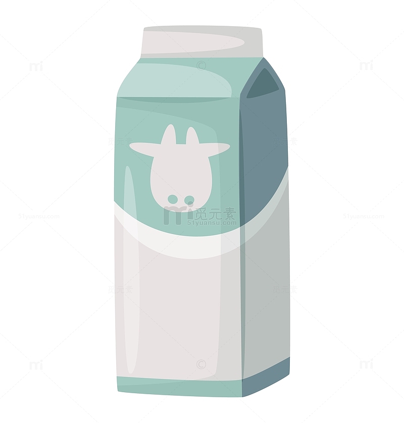 盒装牛奶卡通图案
