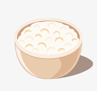 卡通苦荞麦牛奶粥