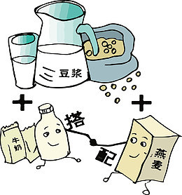 卡通豆浆搭配
