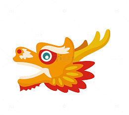 二月二龙抬头卡通装饰中国龙海报