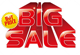 BIG SALE艺术字矢量素材