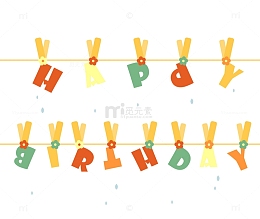 生日快乐英语字体