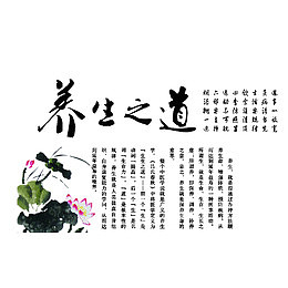 养生之道宣传素材
