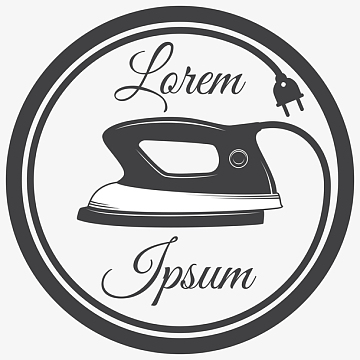 现代电器熨斗图标矢量