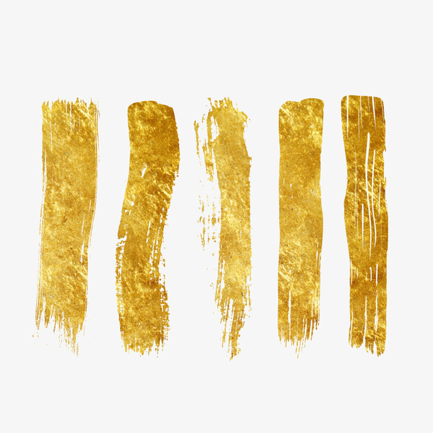 矢量金色笔刷素材免费下载_觅元素