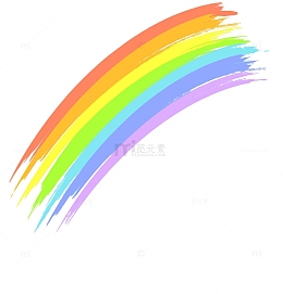 手绘彩虹笔刷