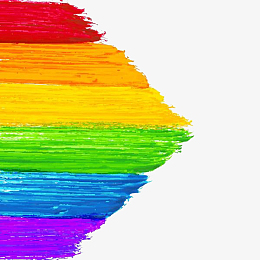 手绘彩色颜料色块