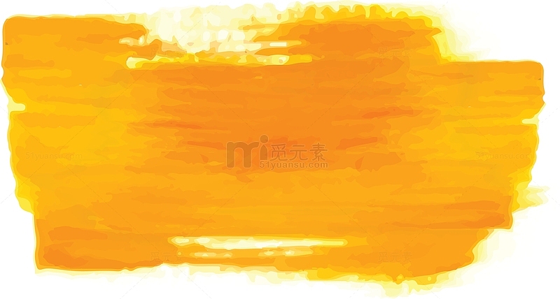 橘黄色水彩笔刷底纹