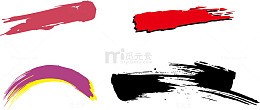 线条油画笔刷