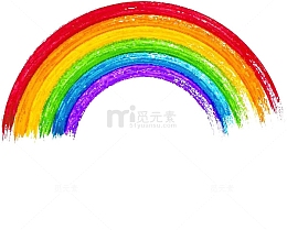 手绘彩色彩虹色块