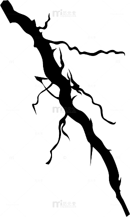 飞叉的水墨裂纹笔刷