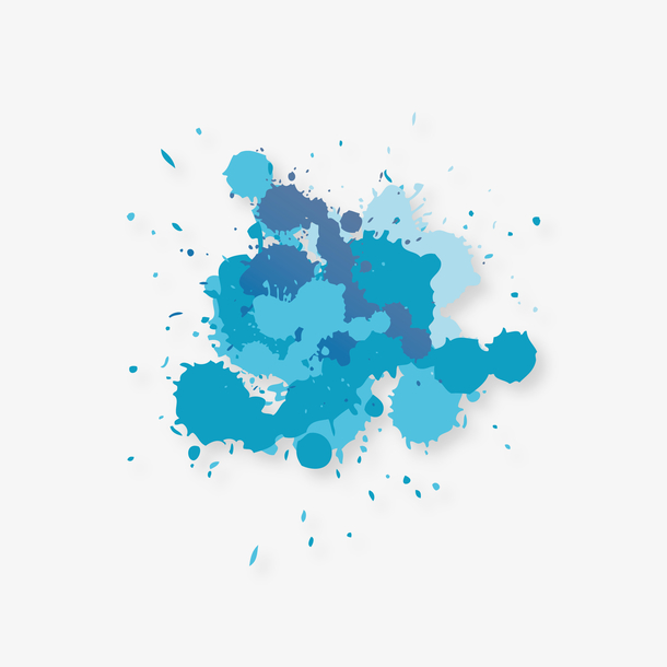 矢量创意彩色水墨