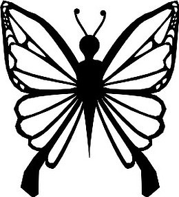 女性化的蝴蝶Butterfly-icons