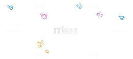 简笔画小鸟蝴蝶
