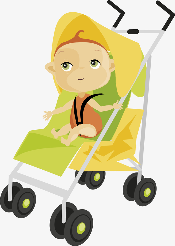 国外卡通扁平化儿童婴儿