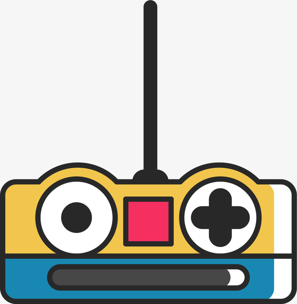 黄色卡通玩具手柄