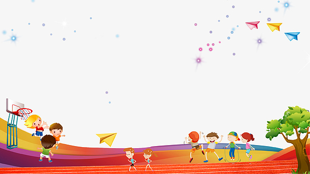 卡通校园体育海报banner