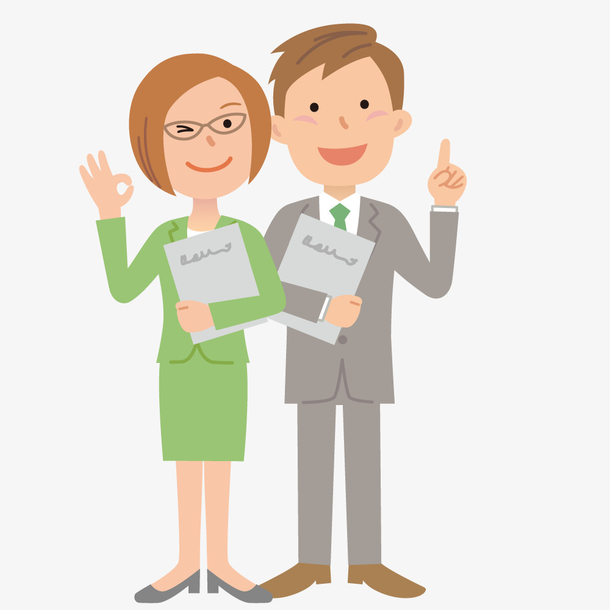 简约手绘卡通人物装饰老教师