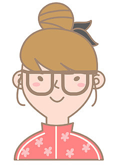 戴眼镜的小女孩