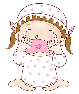 哭鼻子的小女孩