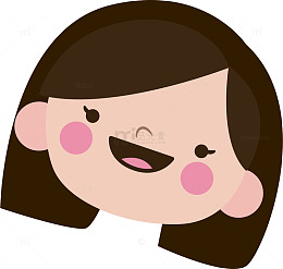 小女孩儿童头像卡通